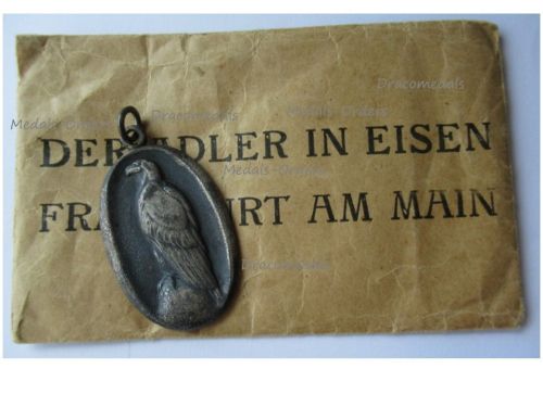 Germany WWI Patriotic Medal for the Aid & Relief of the German Prisoners of War in Captivity "Der Adler in Eisen 1915" with Envelope