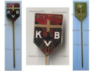 Germany Prussia WWI Catholic Association Badge Stickpin KVB Deo et Patriae