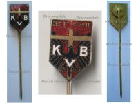 Germany Prussia WWI Catholic Association Badge Stickpin KVB Deo et Patriae