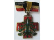 Germany WWI Christmas Tree 1914 Cap Badge by Deschler