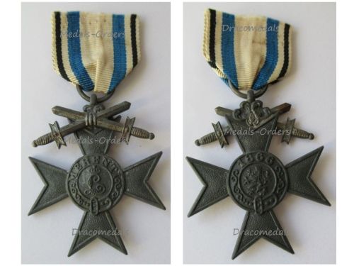 Germany WWI Bavaria Merenti Cross of Military Merit 3rd Class with Swords in Zinc
