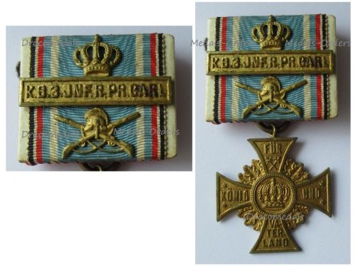 Germany WWI Bavaria Regimental Cross of Honor of the 3rd Royal Bavarian Infantry Regiment "Prince Karl of Bavaria"