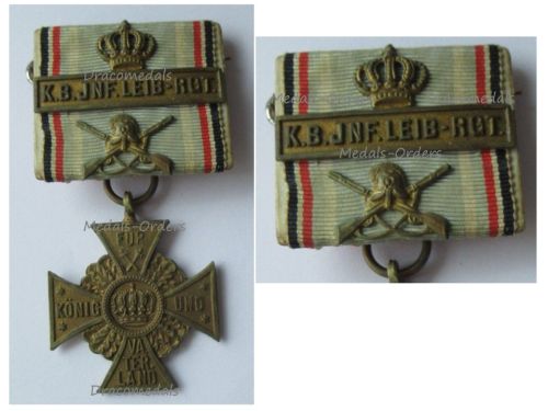 Germany WWI Bavaria Regimental Cross of Honor of the Royal Bavarian Life Guard Infantry Regiment
