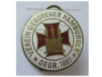 Germany WW1 Hamburg Born Association 1897 WW1 badge pin 1914 1918 Decoration German Great War Award