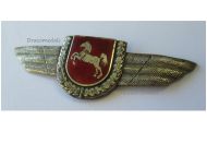 Germany WW2 Hanover Fireman Cap Badge Maker St&L