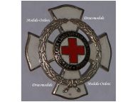 Germany WWI Prussian Red Cross Veteran Association of the Land Forces Badge 2nd Class for 25 Years Membership 1920 by Godet