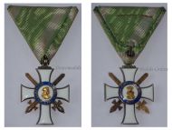 Germany Saxony WWI Royal Saxon Order of Albrecht Knight's Cross 2nd Class with Swords 2nd Type 1910 1918 by Scharfenberg