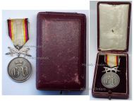Germany WWI Waldeck Pyrmont Silver Merit Medal with Swords Boxed