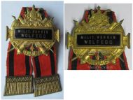 Germany WW1 Wurttemberg Veteran League Badge Area of Wolfegg by Ad. Schwerdt