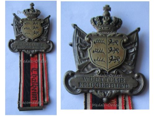 Germany WWI Wurttemberg Veteran League Badge Area of Thalheim by Ad. Schwerdt