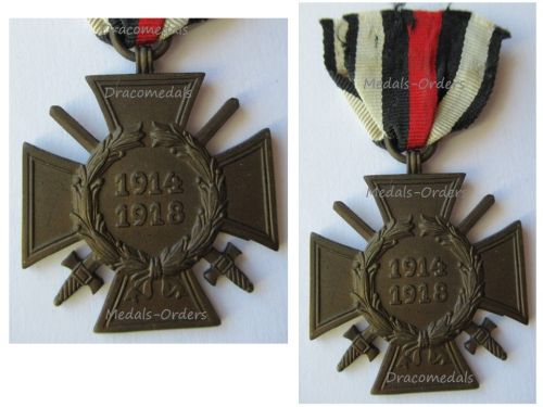 Germany WWI Hindenburg Cross with Swords for Combatants Maker O2