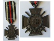 Germany WWI Hindenburg Cross with Swords for Combatants Maker THW