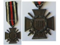 Germany WWI Hindenburg Cross with Swords for Combatants Maker THW