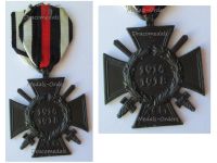 Germany WWI Hindenburg Cross with Swords for Combatants Maker RV 21 Pforzheim