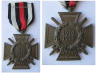 Germany WWI Hindenburg Cross with Swords for Combatants Maker N&H