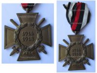 Germany WWI Hindenburg Cross with Swords for Combatants Maker O&B