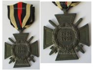 Germany WWI Hindenburg Cross with Swords for Combatants Maker W
