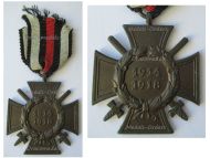 Germany WWI Hindenburg Cross with Swords for Combatants Maker W&LM