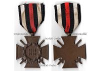 Germany WWI Hindenburg Cross with Swords for Combatants Maker NB&N