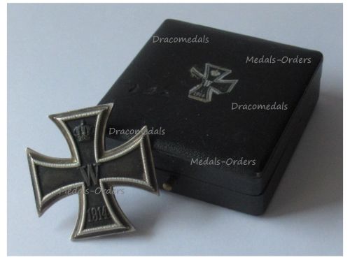 Germany WWI Iron Cross 1914 1st Class EK1 by Maker WS Boxed