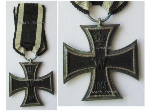 Germany WWI Iron Cross 1914 2nd Class EK2 by Maker D
