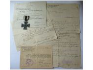 Germany WWI Iron Cross 1914 2nd Class EK2 by Maker KAG with Diploma to NCO of the 35th Fusilier Regiment Prince Heinrich of Prussia