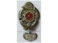 Germany WWI Lippe Detmold Membership Badge of the Veteran Association with Bar for 25 Years by Mayer & Wilhelm Weimar Republic 1918 1934