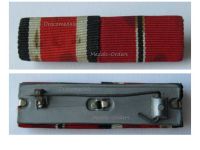 Germany WWII Ribbon Bar of 2 Medals (WW2 Iron Cross 2nd Class 1939, Eastern Front Medal 1941)