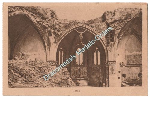 Germany WWI Propaganda Postcard, Lenon, Jesus Christ Statue, 1917