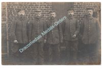 Germany WWI Group Photo German Enlisted Men, Iron Cross Ribbon