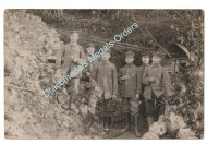 Germany WWI Group Photo, German Soldiers, Dugout Entrance