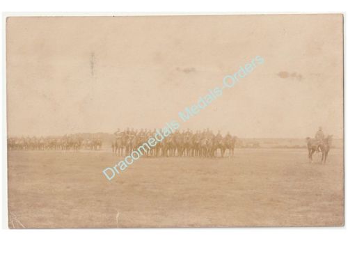 Germany WWI Group Photo, Cavalry Unit in Formation