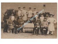 Germany WWI Photo Military Hospital, Officers with Swords, Doctors, Medics