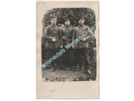 Germany WWI Group Photo of 3 Prussian Soldiers