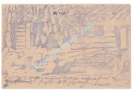 Germany WWI Field Postcard Feldpost Stamp Prussian Infantry Battalion Durren, Landsturm (Territorial Army)