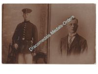 Germany WWI Portrait Photo German Officer in full Dress Uniform, Before and After Commission