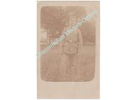Germany WWI Portrait Photo German Soldier in Full Uniform, Postcard 1916