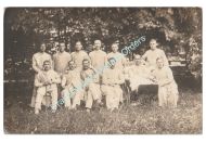 Germany WWI Group Photo Military Hospital, Wounded Patiens, 1918