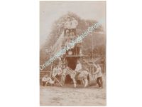 Germany WWI Humorous Photo Pioneers Engineers, Human Pyramid, "Parole Heimat"
