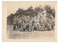 Germany WWI Photo Maxim MG08 Machine Gun MG Platoon, Officer, Iron Cross, Pistol Holster, Ammo Box