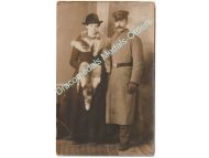Germany WWI Family Photo German NCO, Greatcoat 1915