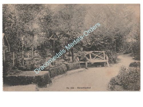 Germany WWI Postcard Military Cemetery, German 7th Army
