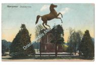 Germany WWI Postcard Hanover Sachsenross Horse Monument, Feldpost 1916