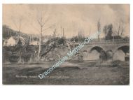 Germany WW1 Propaganda Postcard Montmedy Blown Up Bridge, Feldpost Wurttemberg 1st Pionier (Engineer) Battalion, 1915