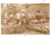 Germany WWI Photo German Soldier Medic with Red Cross Collar Insignia in Hospital Garden