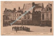 Germany WWI Propaganda Postcard, Chauny, Band Leib Grenadier Regt King Friedrich Wilhelm III, Feldpost 1915, 2nd Motor Transport Column, 54th Infantry Division