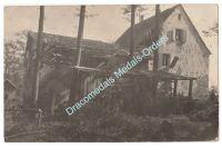 Germany WWI Propaganda Postcard, Destroyed House
