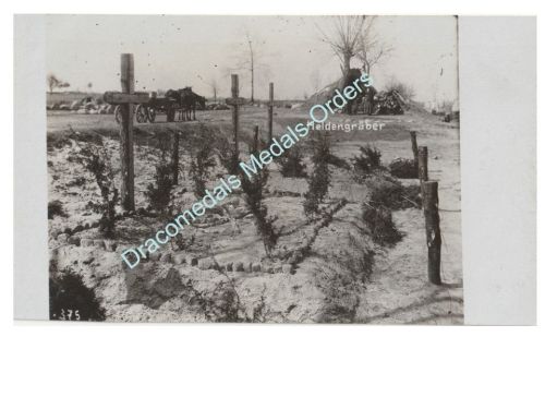 Germany WWI Propaganda Postcard, Graves of Heroes (Heldengraeber)