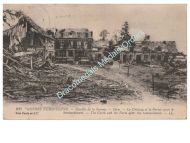 Germany WWI Propaganda Postcard, Hem Castle, Battle of the Somme, Feldpost 1918 - Allied Produced Postcard Used by the Germans