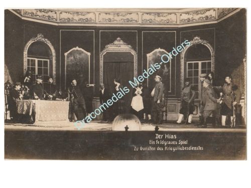 Germany WWI Postcard Theater Play "Der Hias", Feldpost Leipzig 1917, Addressed to 52nd Royal Saxe Foot Artillery Battalion
